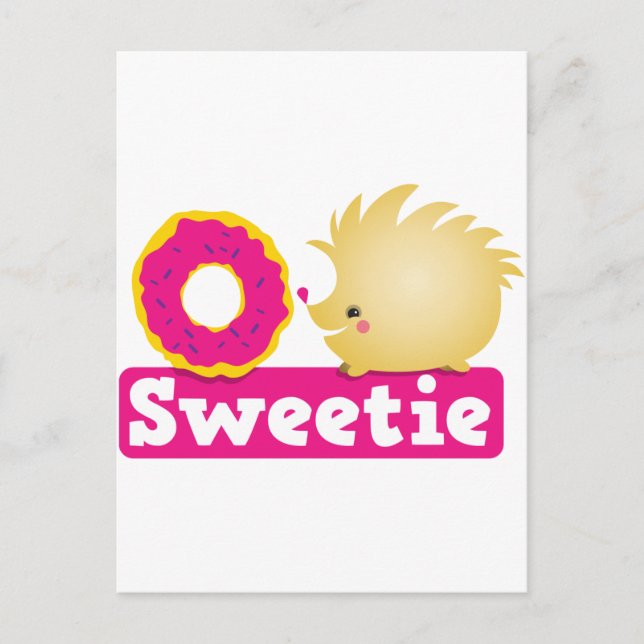 sweetie HEDGEHOG Postcard (Front)