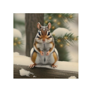 Sweetie Pie Chipmunk Wood Wall Art