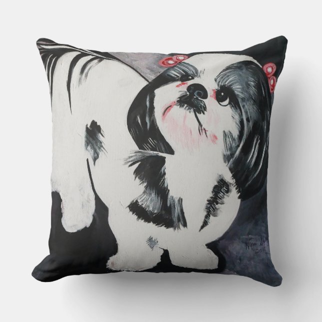 SWEETIE PIE  DOG THROW PILLOW (Front)