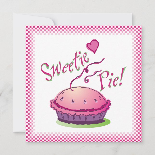 Sweetie Pie Pie Baking Invitation (Front)