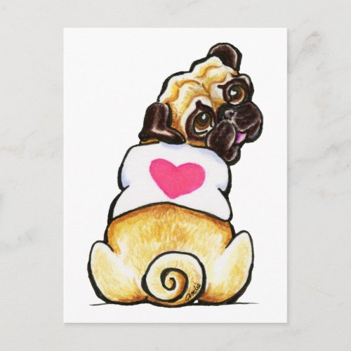 Sweetie Pug Postcard