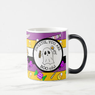 Sweetie, You are Boo-tiful, Ghost Pun, Halloween Color Morph Mug