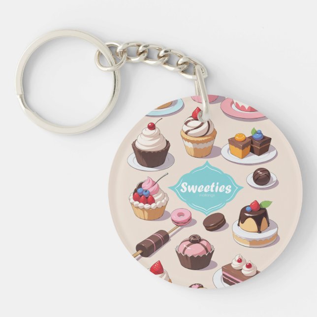 Sweeties acrylic keychain (Front)