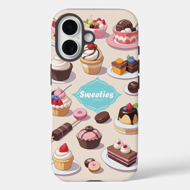 Sweeties apple iPhone 16 tough case (Back)