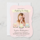 Sweetly Chic Birthday Tea Party Invitation