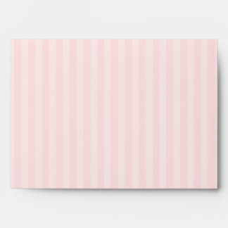 Sweetly Chic Pastel Pink and White Stripe Envelope