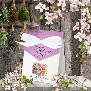 Sweetly Love Wildflowers - Lavender Favor Boxes