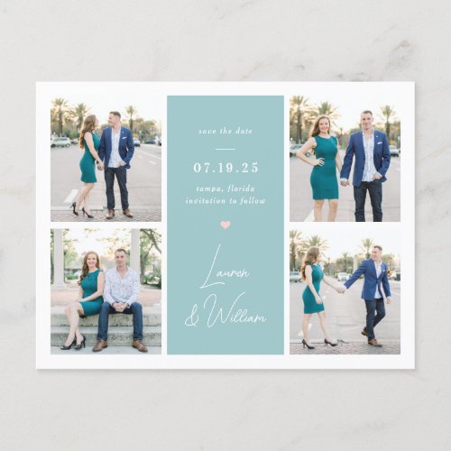 Sweetly Signed Wedding Save The Date Postcard