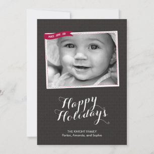 Sweetly Stitched Holiday Photo Cards