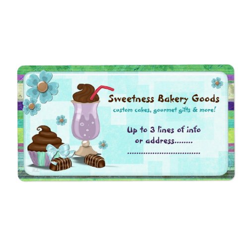 Sweetness Bakery CUSTOM CAKE BUSINESS HOME Label