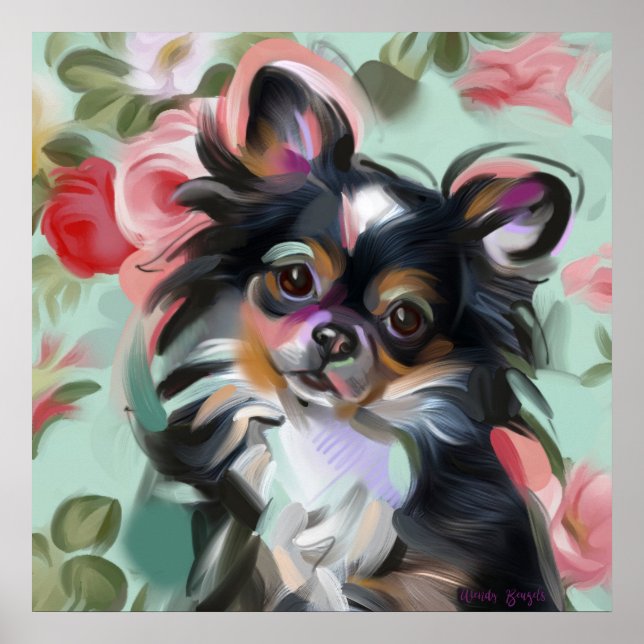 'Sweetness' Chihuahua dog art print (Front)