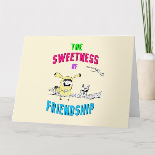 Sweetness Of Friendship Cat July Doodle 30 Friends Card