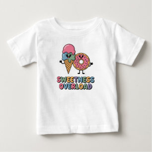 Sweetness Overload   Donut & Ice Cream Baby T-Shirt