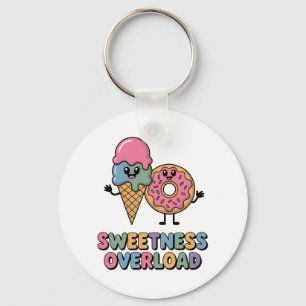 Sweetness Overload Donut & Ice Cream Kids Keychain