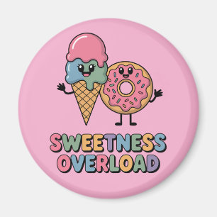Sweetness Overload Donut & Ice Cream Kids Magnet