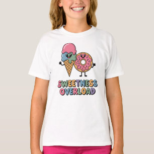 Sweetness Overload   Donut & Ice Cream Kids T-Shirt