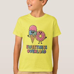 Sweetness Overload   Donut & Ice Cream Kids T-Shirt