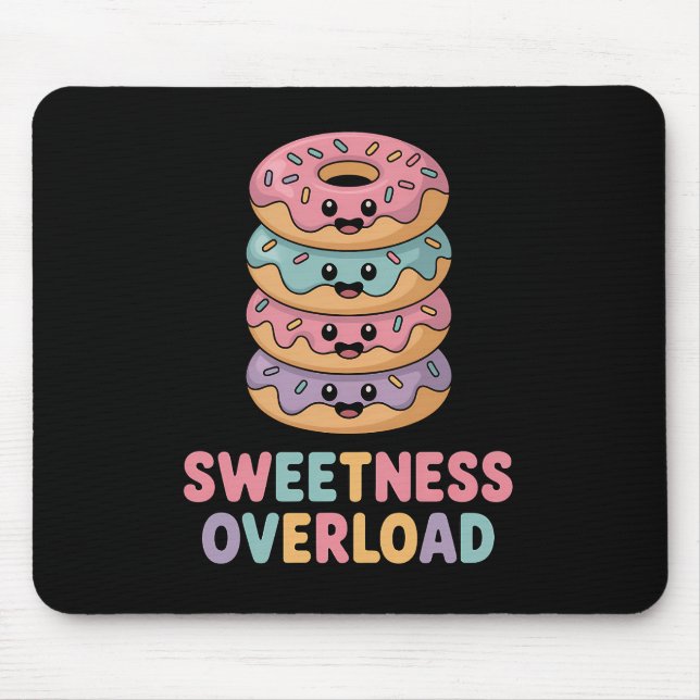 Sweetness Overload | Donut Kids Mouse Pad (Front)