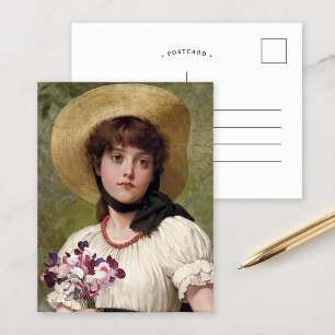 Sweetpeas George Dunlop Leslie Postcard