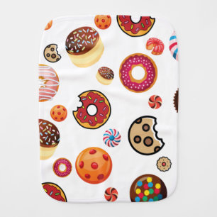 Sweets 1 baby burp cloth