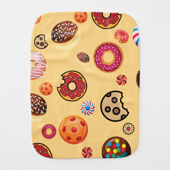 Sweets 2 baby burp cloth (Front)