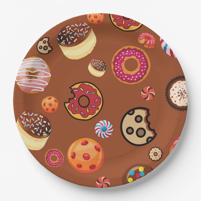 Sweets 3 paper plates (Front)