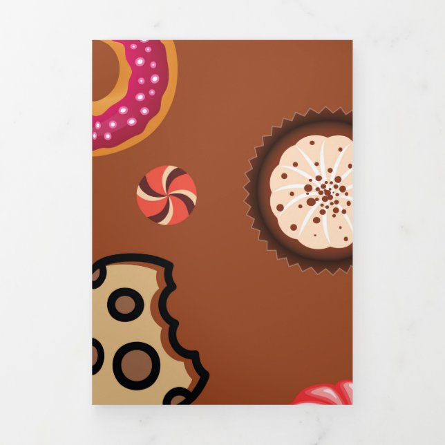 Sweets 3 Tri-Fold holiday card (Cover)