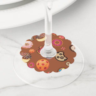 Sweets 3 wine glass tag