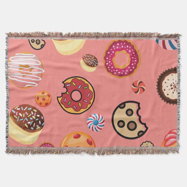 Sweets 5 throw blanket (Front)