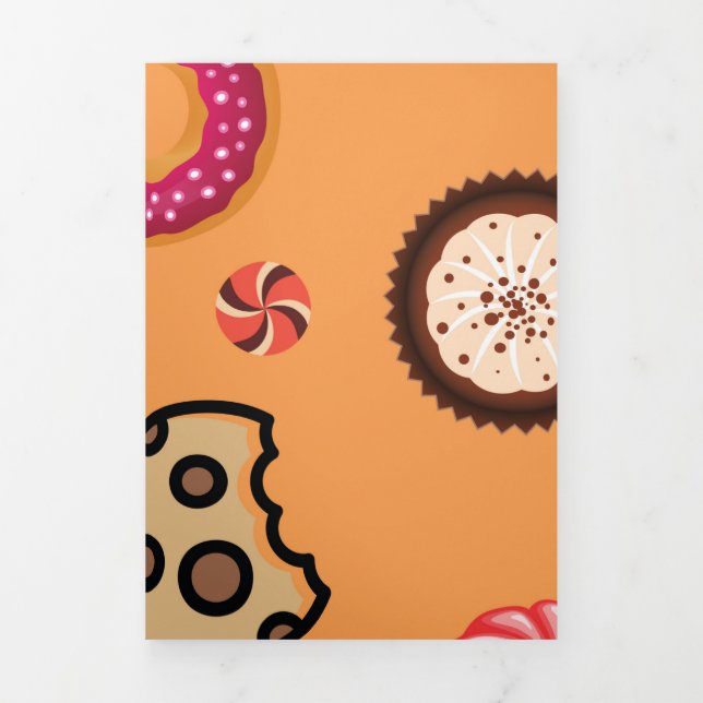 Sweets 6 Tri-Fold holiday card (Cover)