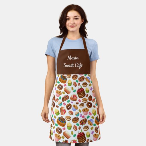 Sweets And Baked Goods All_Over Print Apron
