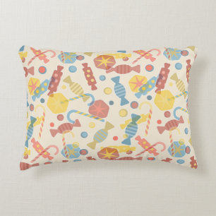 Sweets And Candy Pattern Accent Pillow