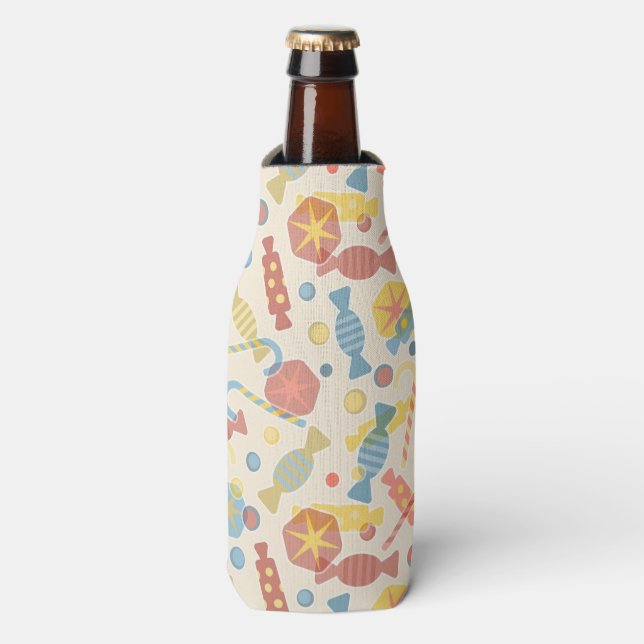 Sweets And Candy Pattern Bottle Cooler (Bottle Front)