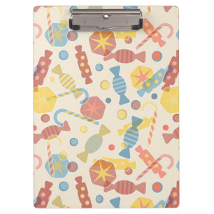 Sweets And Candy Pattern Clipboard