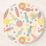Sweets And Candy Pattern Drink Coaster