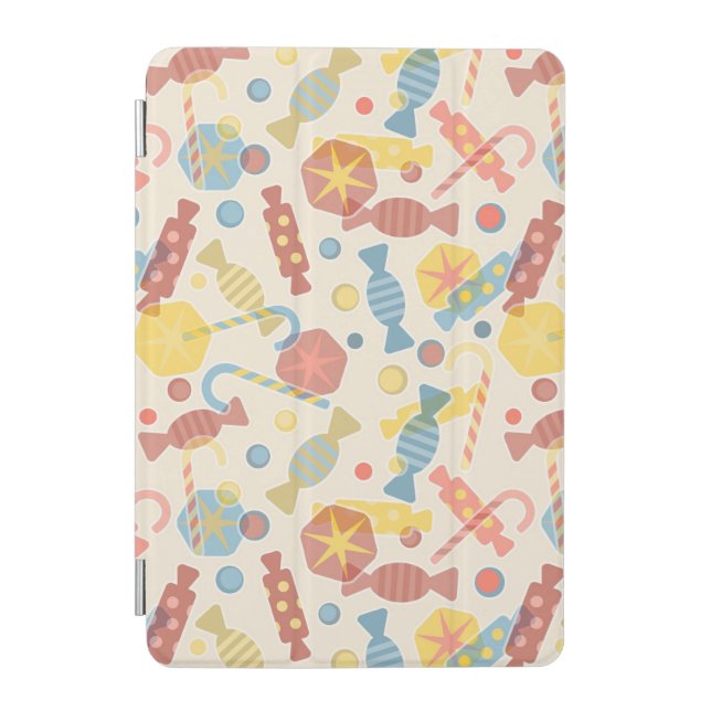 Sweets And Candy Pattern iPad Mini Cover (Front)