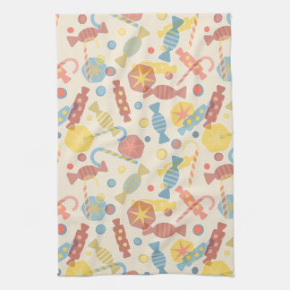 Sweets And Candy Pattern Kitchen Towel