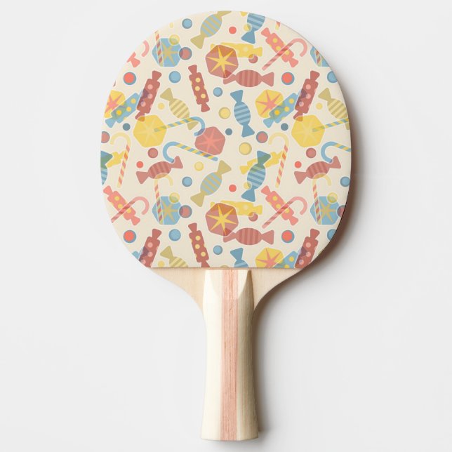 Sweets And Candy Pattern Ping-Pong Paddle (Front)