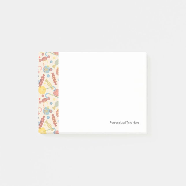 Sweets And Candy Pattern Post-it Notes (Front)