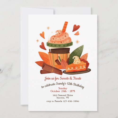 Sweets and Treats  Invitation