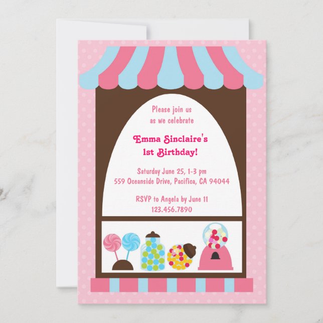 Sweets and Treats Invite Two (Front)