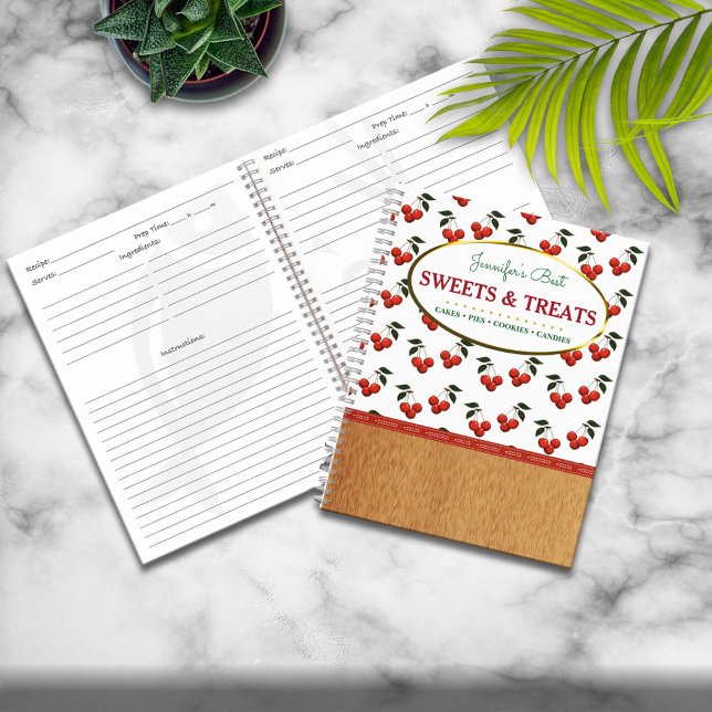 Sweets and Treats Personalized Recipe Notebook (Creator Uploaded)