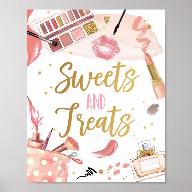 Sweets and Treats Spa Party Makeup Glamor Girl Po Poster (Front)