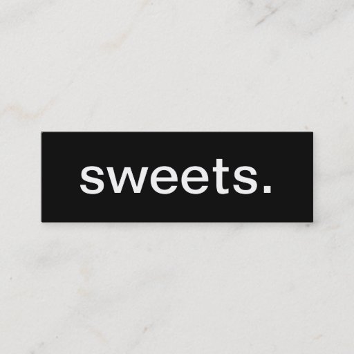 Customizable Sweets Business Card