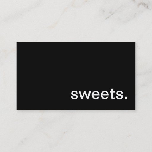 Customizable Sweets Business Card