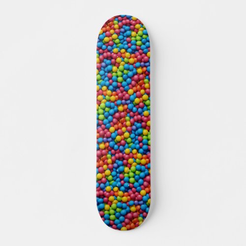 Sweets candy bubble gum background skateboard