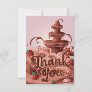 Sweets Charming Chocolate thank you card