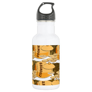 Sweets Dessert Food Cookie Jar Chocolate Stainless Steel Water Bottle