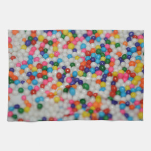 Sweets Dessert Rainbow Pattern Cake Cupcake Art Towel