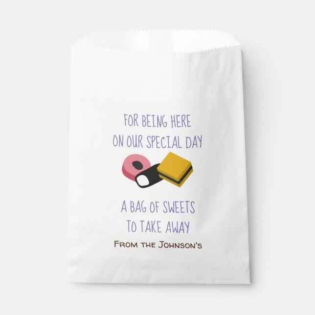 Sweets Favor Bag (Front)